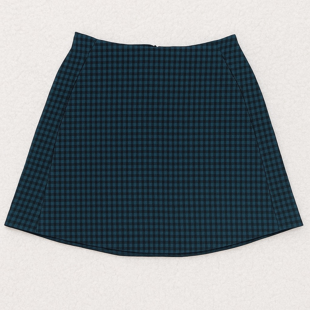 Altar'd State Green and Black Mini A-Line Skirt